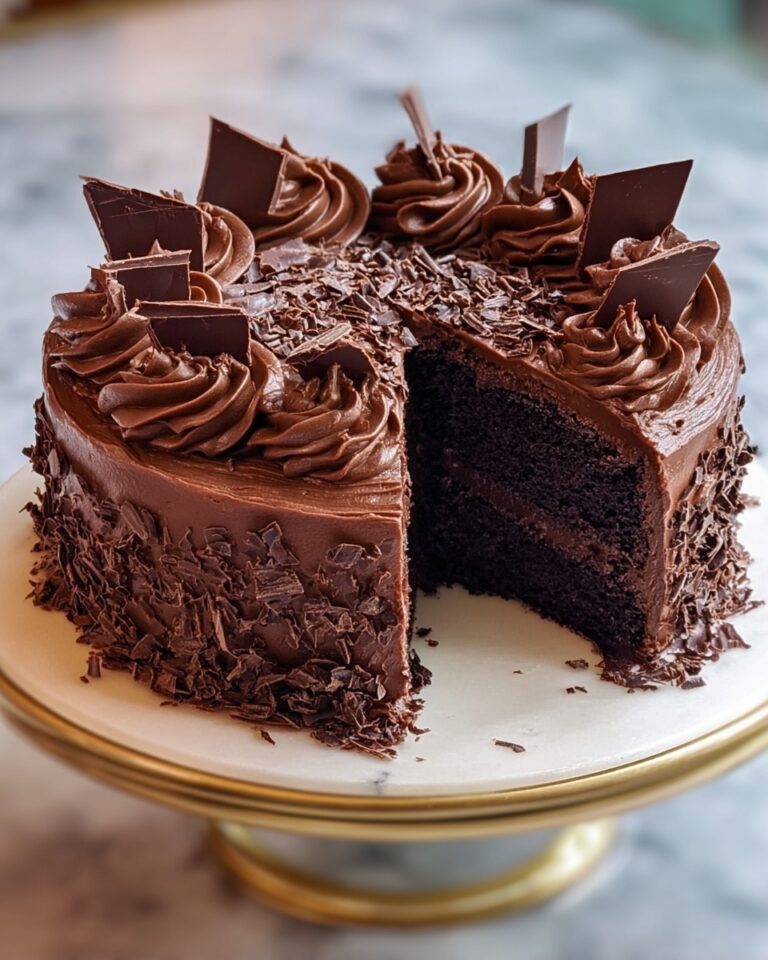 Dark Triple Chocolate Cake Recipe
