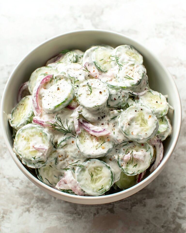 Creamy Cucumber Salad Recipe