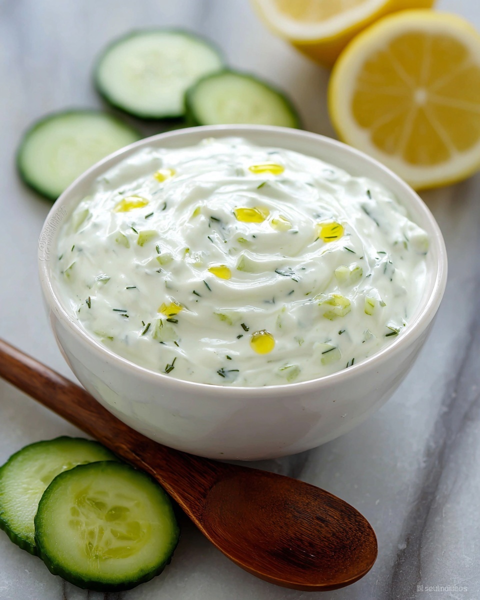 Creamy Homemade Tzatziki Sauce Recipe - Recipe Image