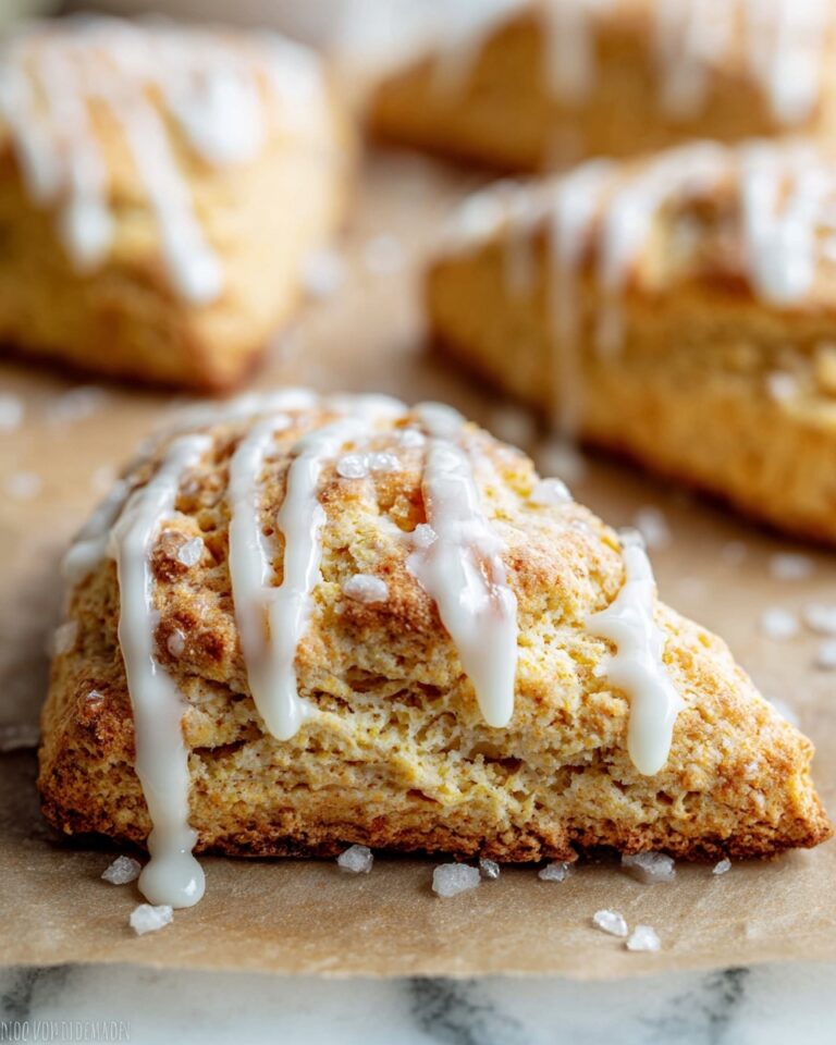 Classic Vanilla Scones with Coarse Sugar Glaze Recipe