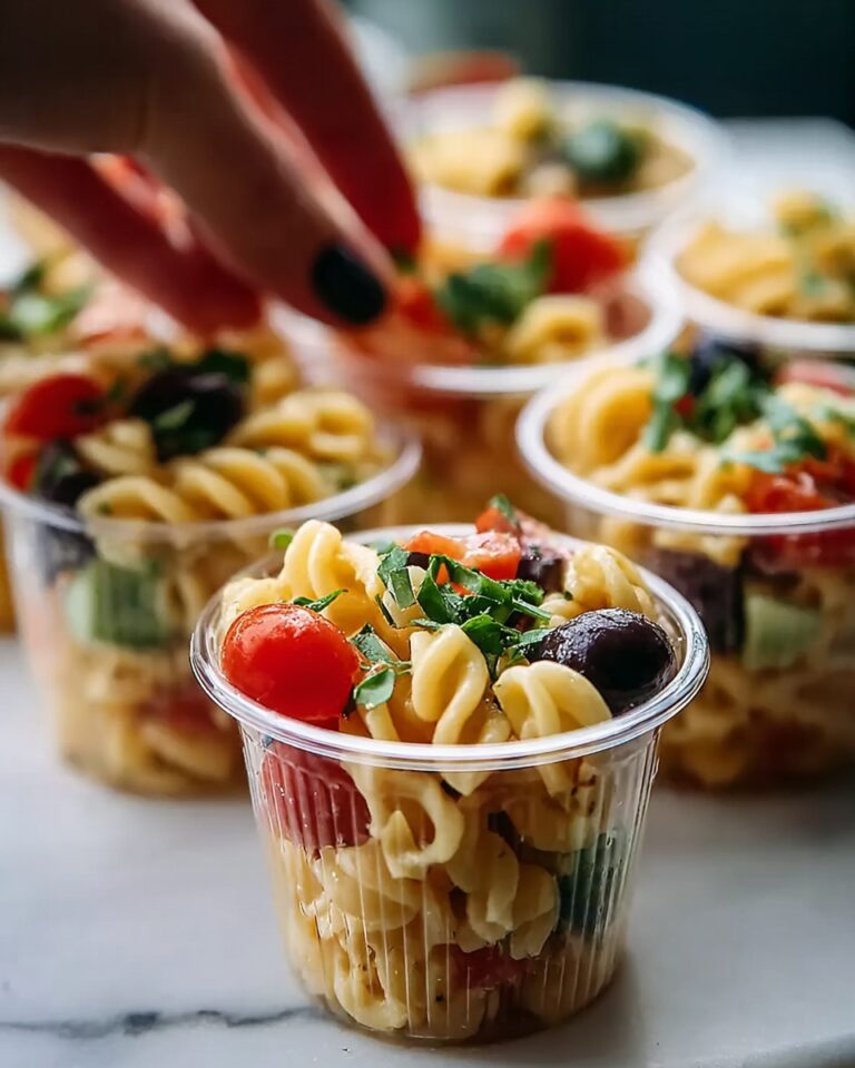 Fun and Flavorful Pasta Salad Cups: The Perfect Party Appetizer Recipe