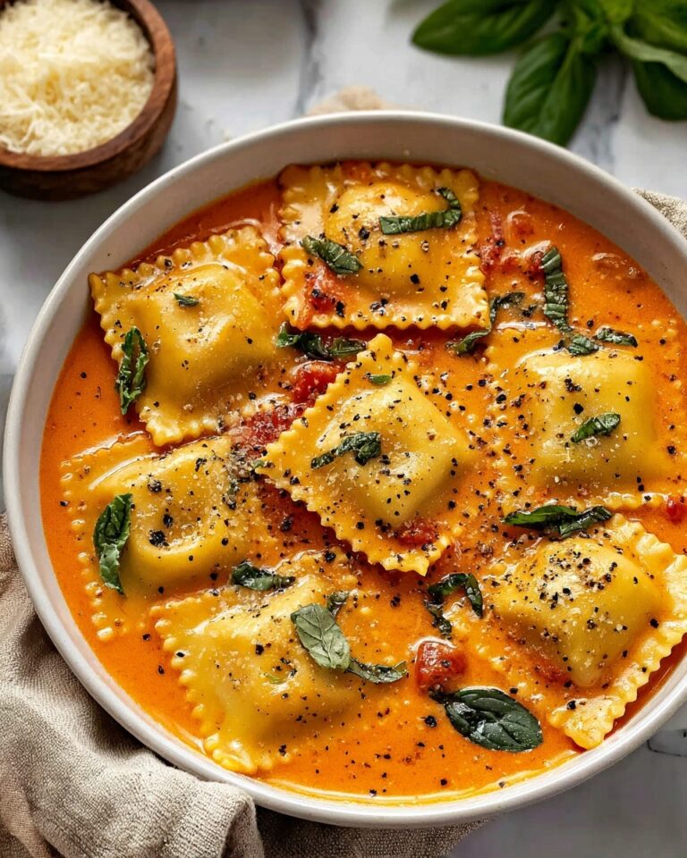Creamy Tuscan Ravioli Recipe