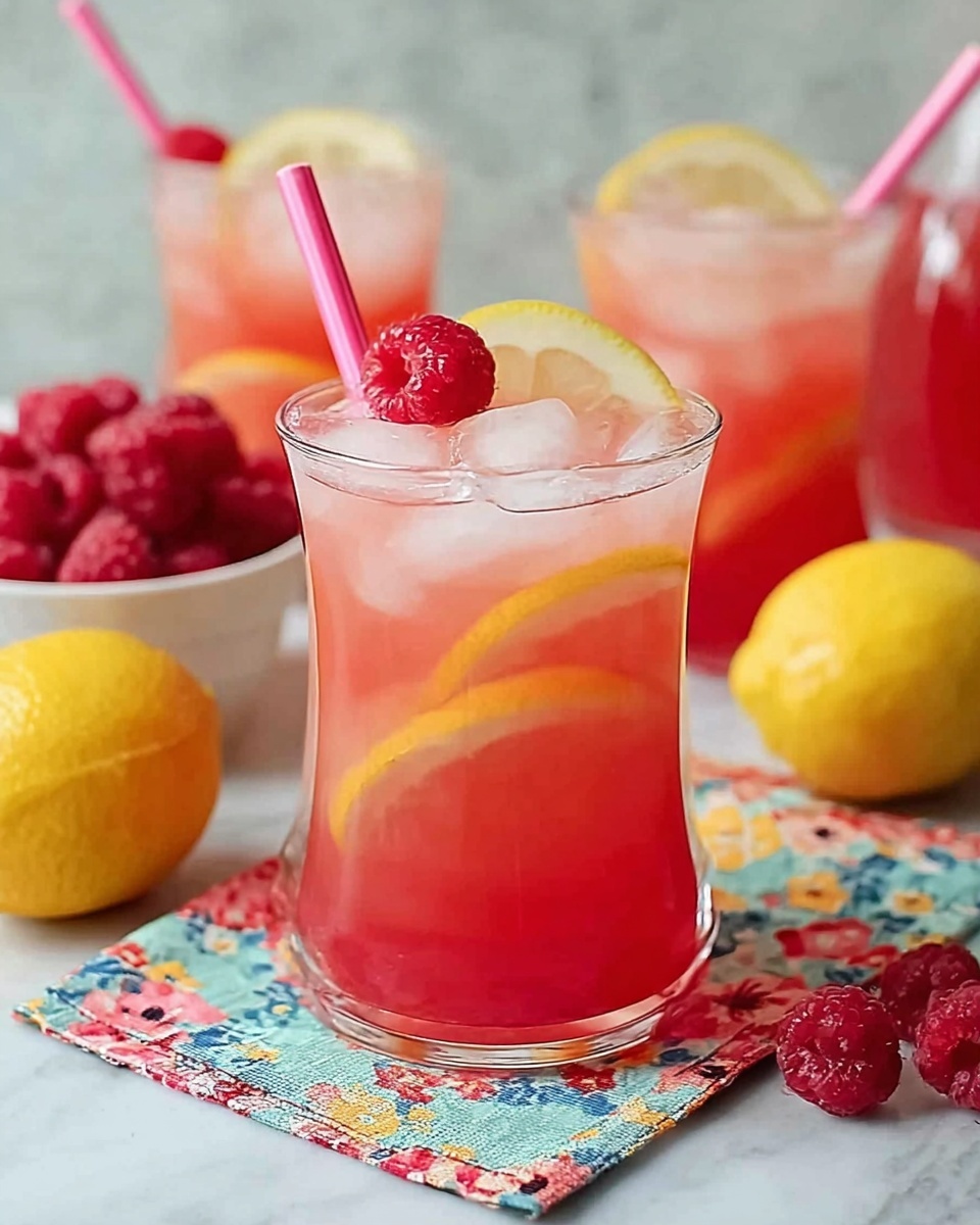 Raspberry Peach Lemonade Recipe - Recipe Image