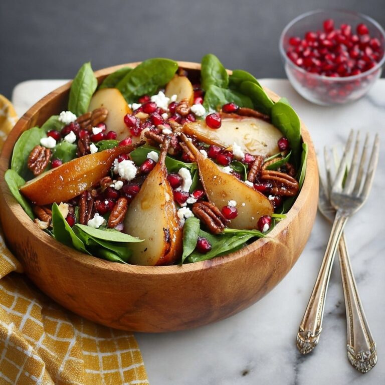 Roasted Pear & Pecan Salad Recipe