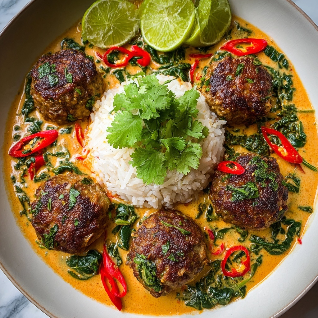 Thai Coconut Curry Meatballs Recipe - Recipe Image