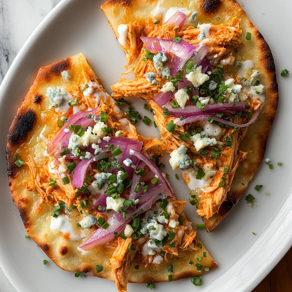 Buffalo Chicken Flatbread Recipe - Recipe Image