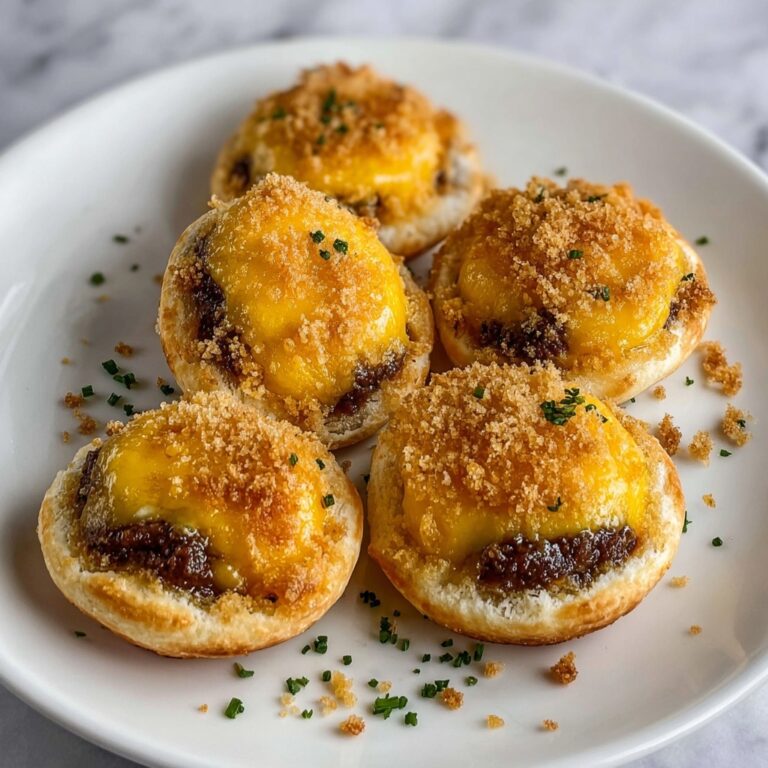 Cheeseburger Bombs with Garlic Parmesan Recipe