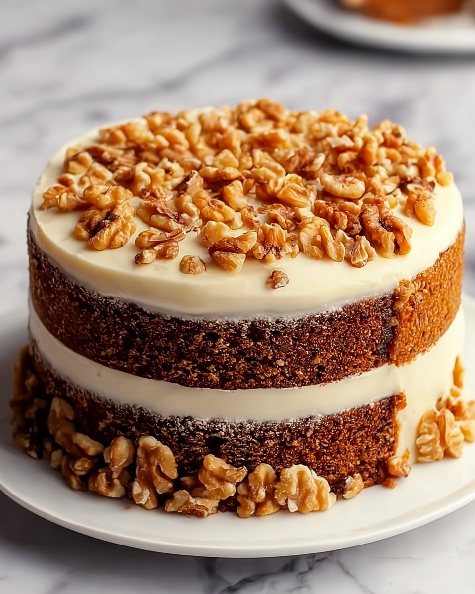 Carrot Walnut Cake with Cream Cheese Frosting Recipe - Recipe Image