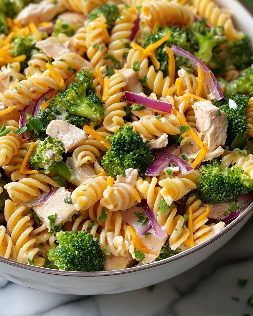 Chicken Broccoli Pasta Salad Recipe - Recipe Image