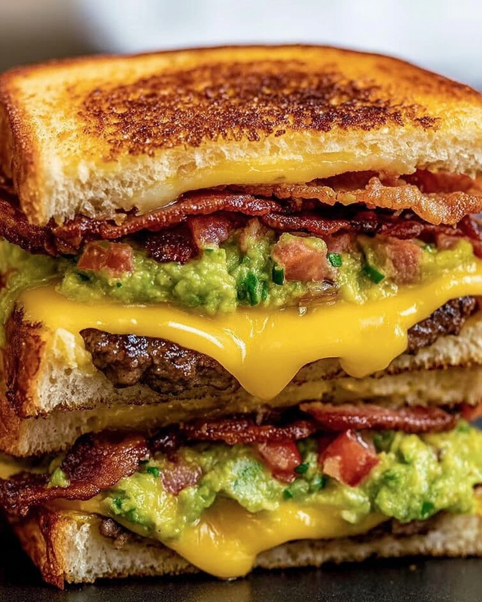 Beef Guacamole Grilled Cheese Sandwich Recipe - Recipe Image