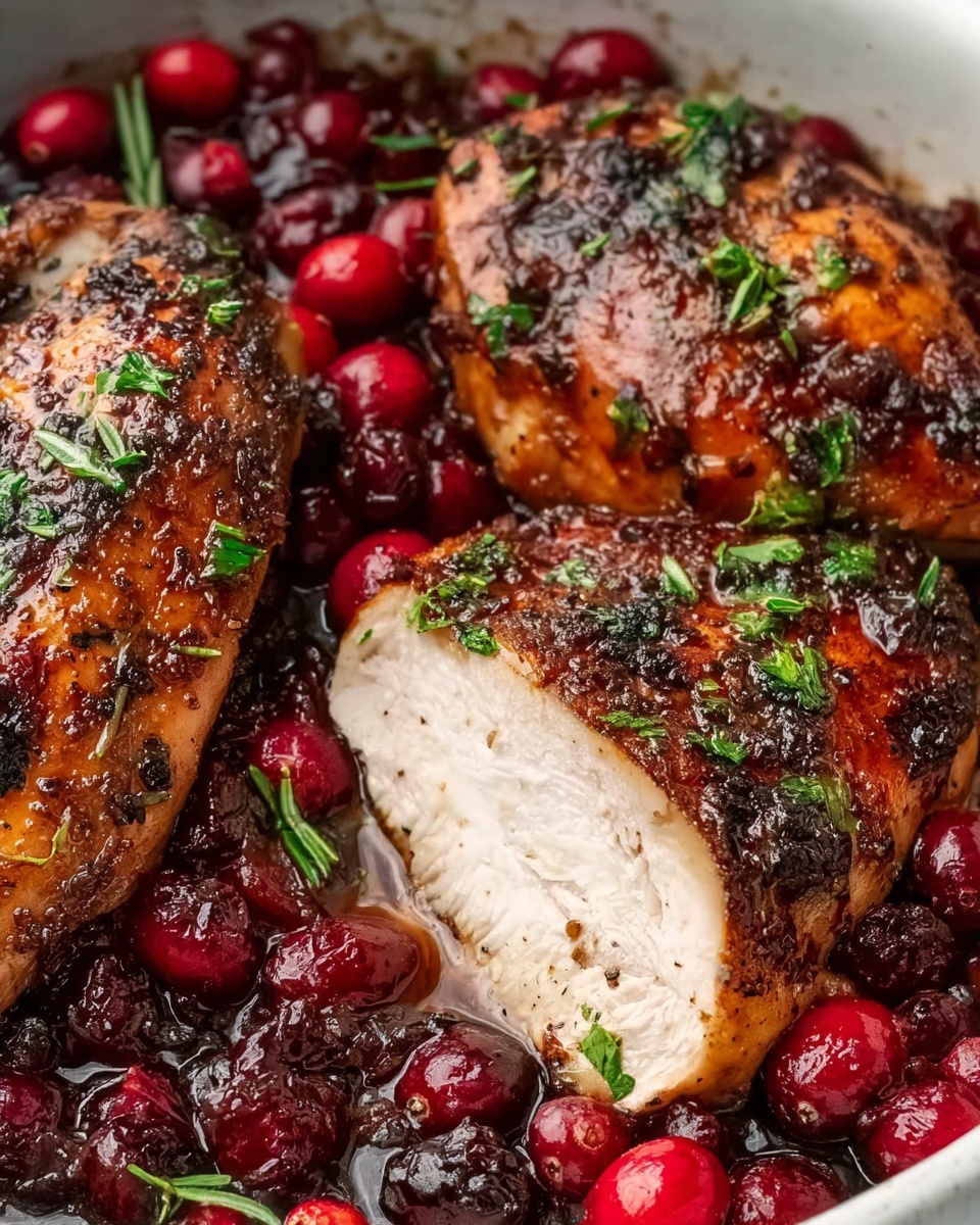 Savory Roast Turkey Breast with Saucy Cranberry Bliss Recipe - Recipe Image