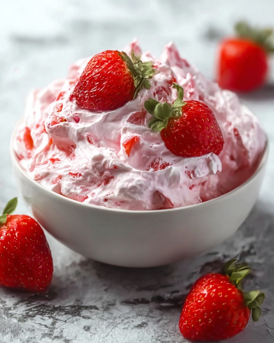Dreamy Strawberry Fluff Salad Recipe - Recipe Image