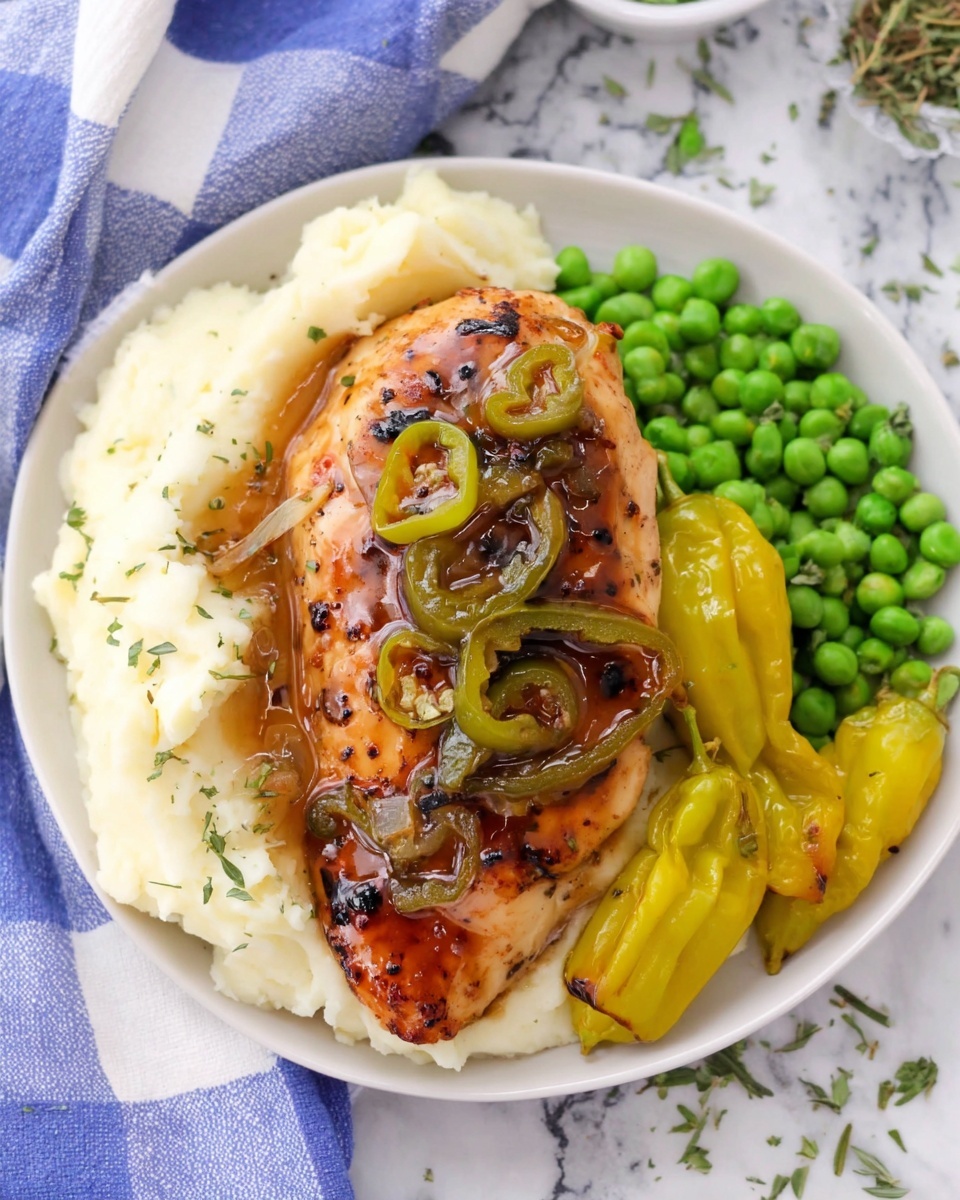 Oven Baked Mississippi Chicken Recipe - Recipe Image