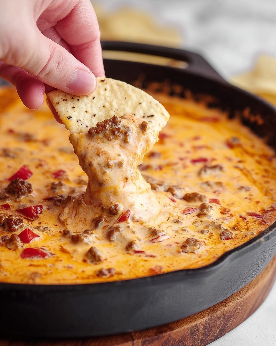 Cheesy Sausage Rotel Dip Recipe - Recipe Image
