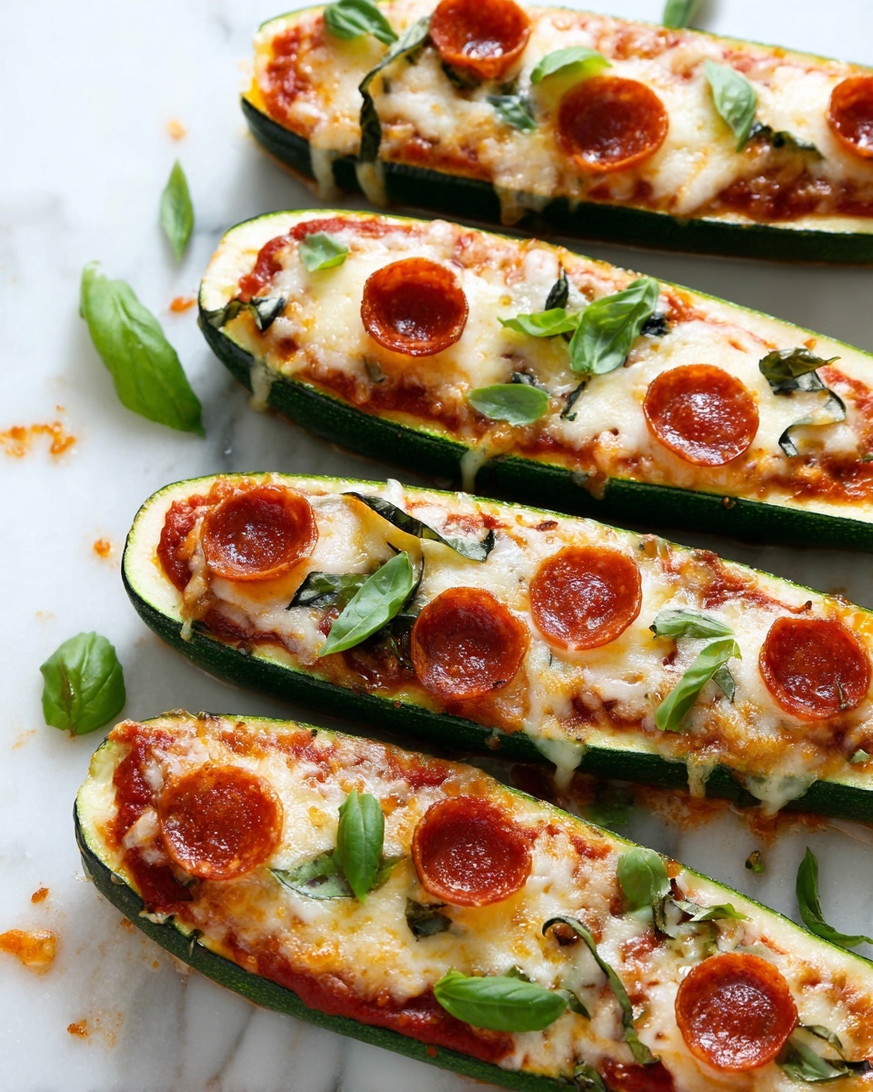 Zucchini Pizza Boats Recipe - Recipe Image