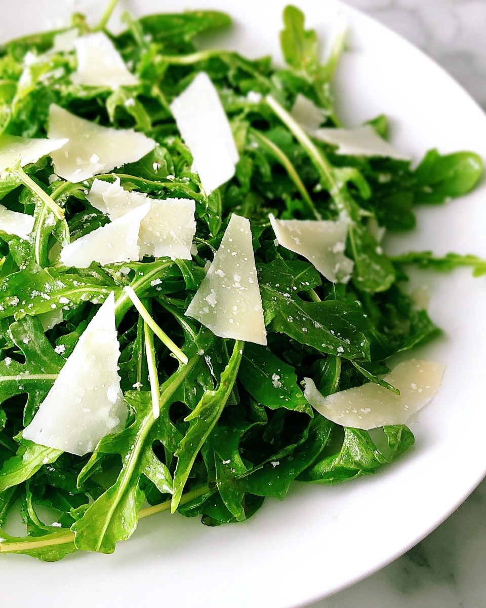 Fresh Arugula Salad with Lemon and Parmesan Dressing Recipe - Recipe Image