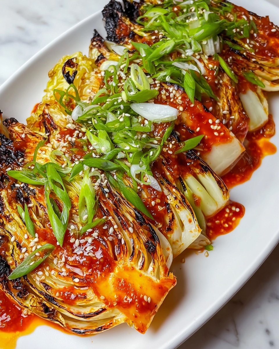 Simple Gochujang Charred Cabbage Recipe - Recipe Image