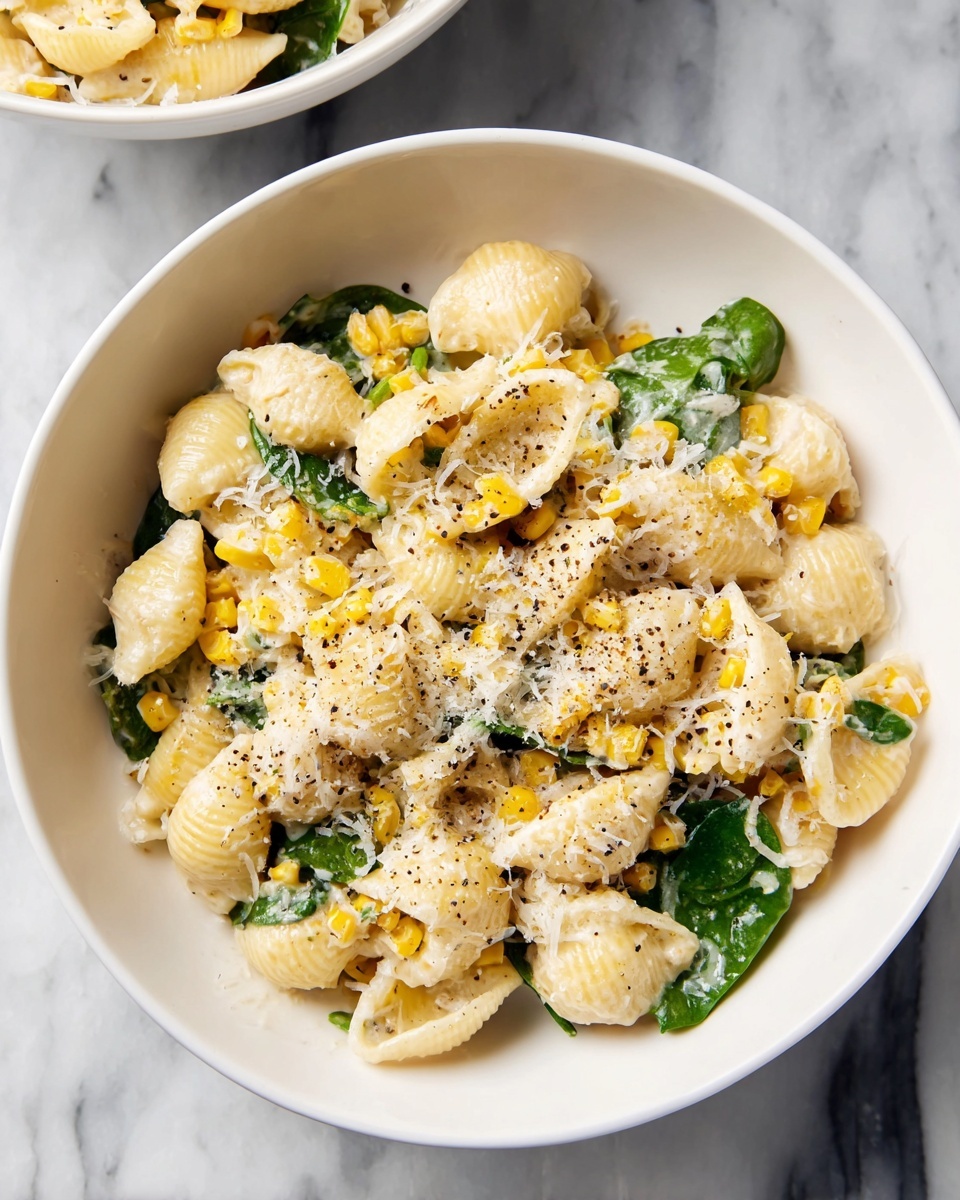 Creamy Corn Pasta Recipe - Recipe Image