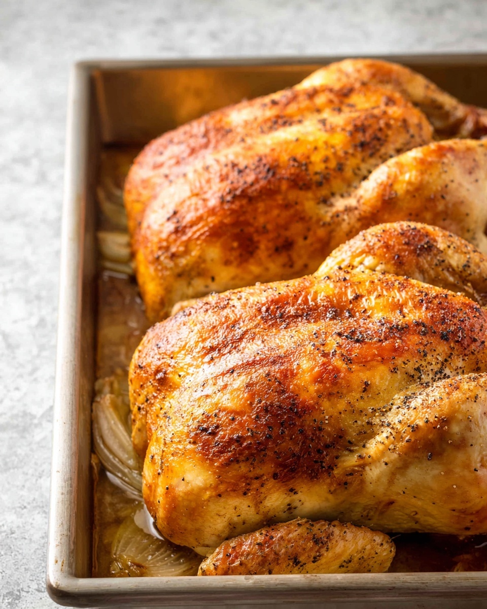 Two Whole Roasted Chickens with Classic Chicken Gravy Recipe - Recipe Image