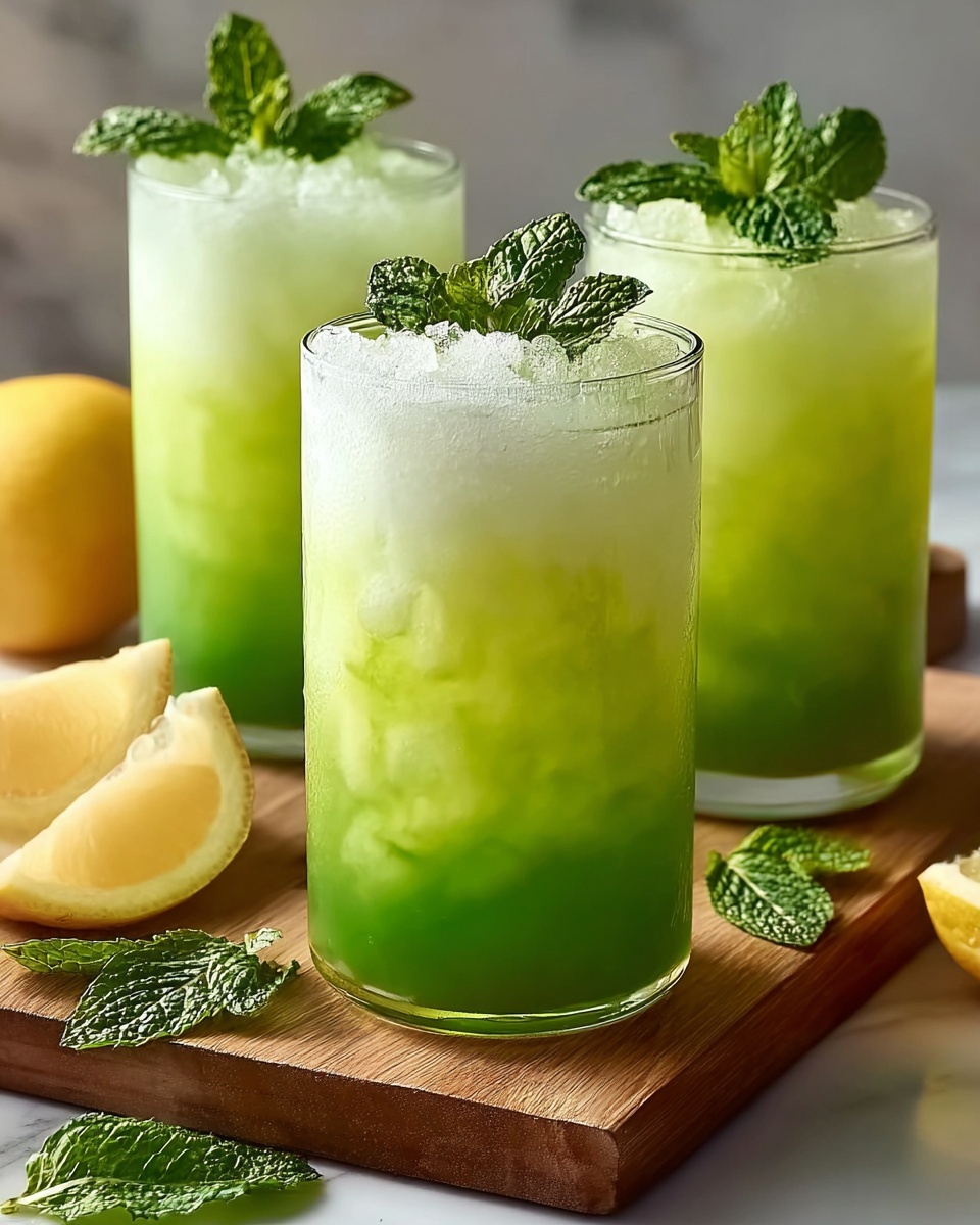 Refreshing Minty Lemonade Fizz Recipe - Recipe Image