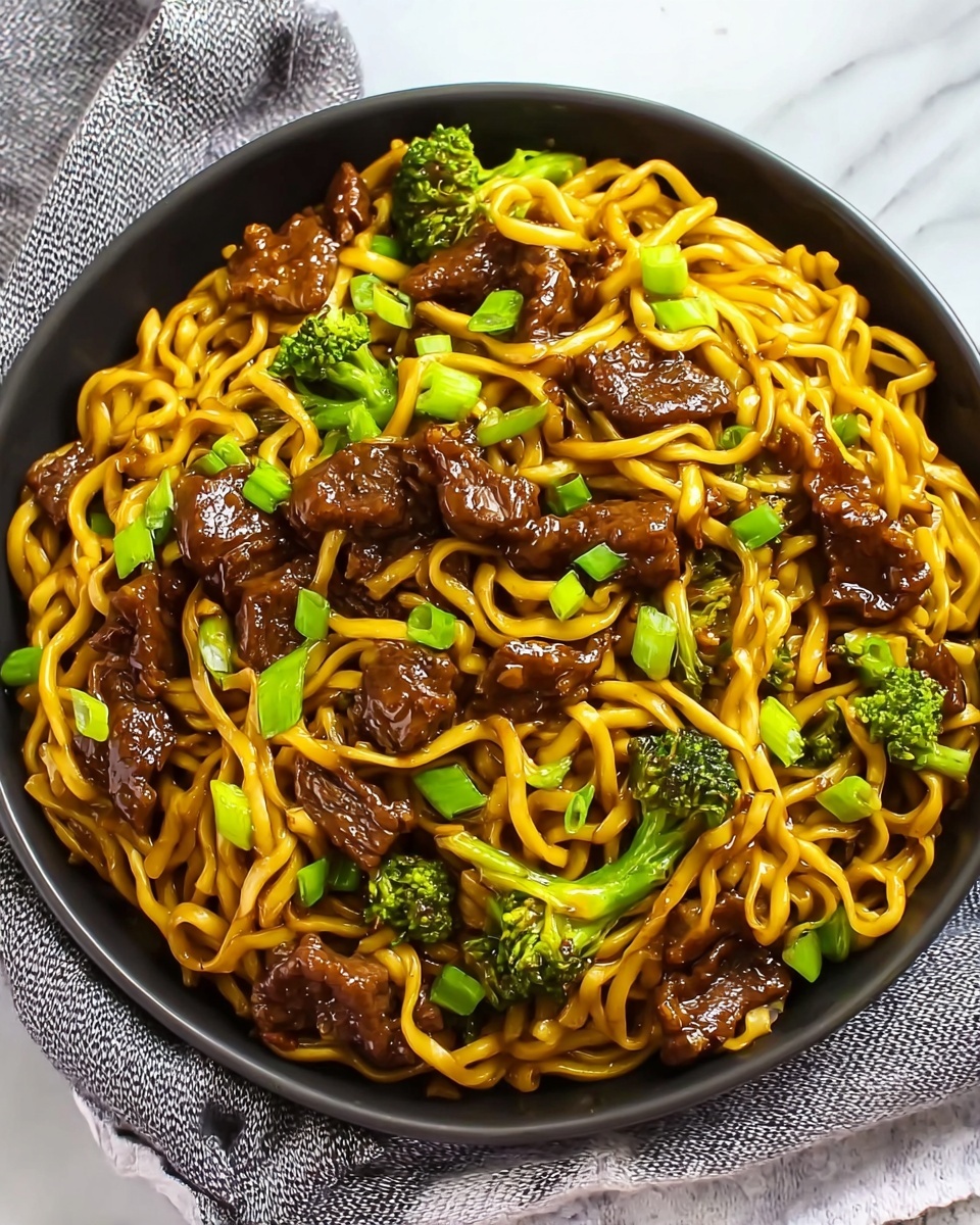 Sticky Beef Noodles Recipe - Recipe Image