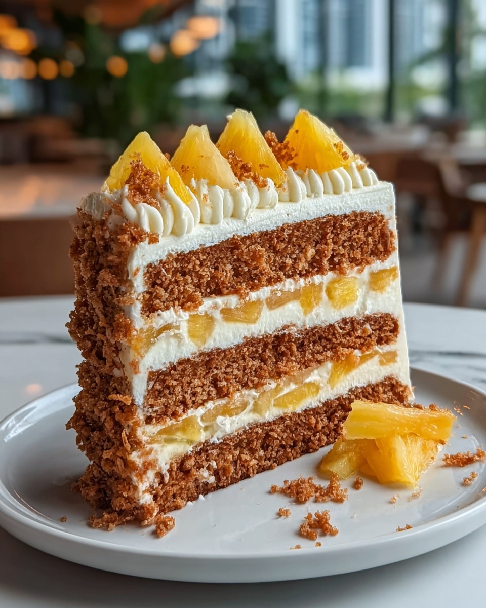 Hawaiian Pineapple Carrot Cream Cake Recipe - Recipe Image