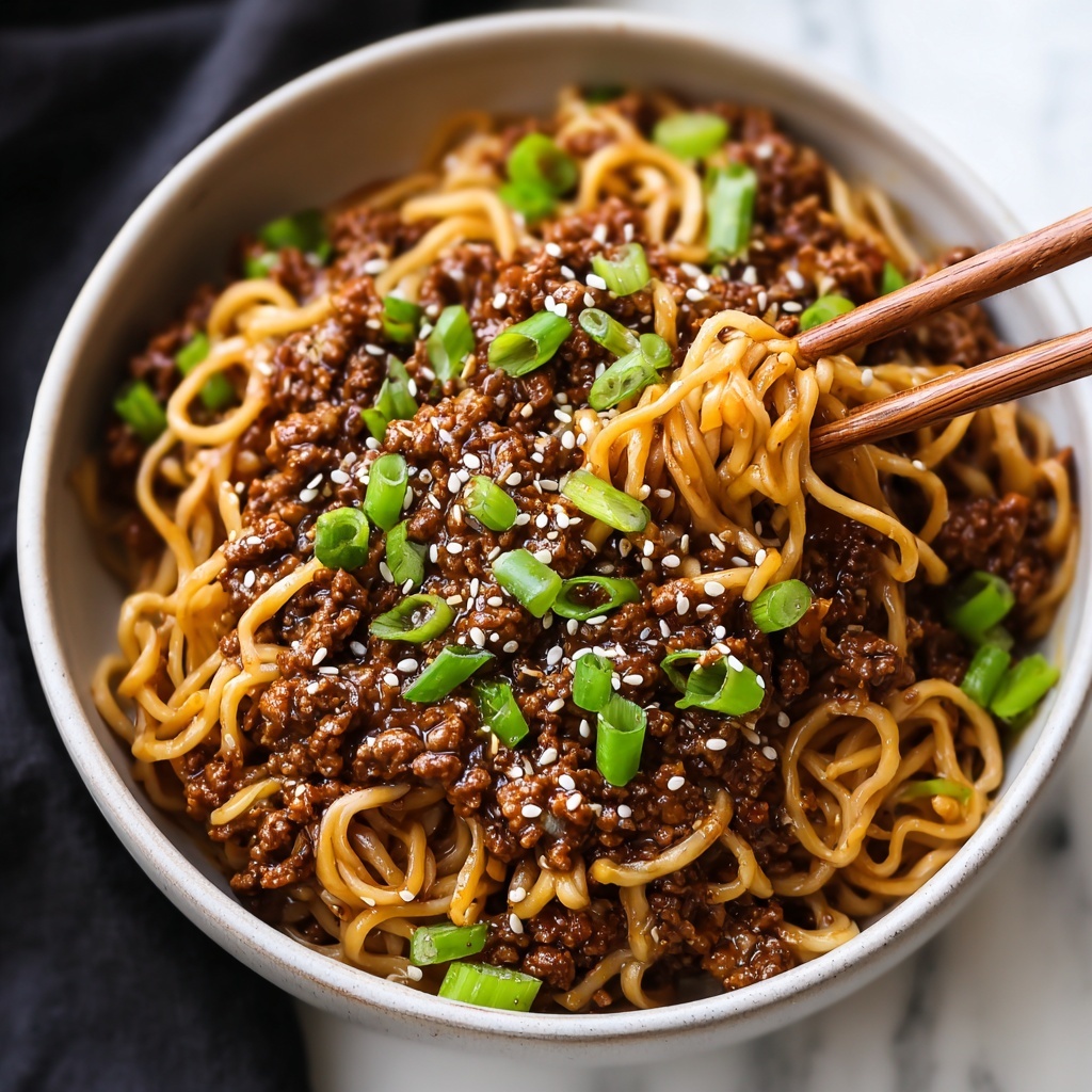 High-Protein Mongolian Noodles Recipe - Recipe Image