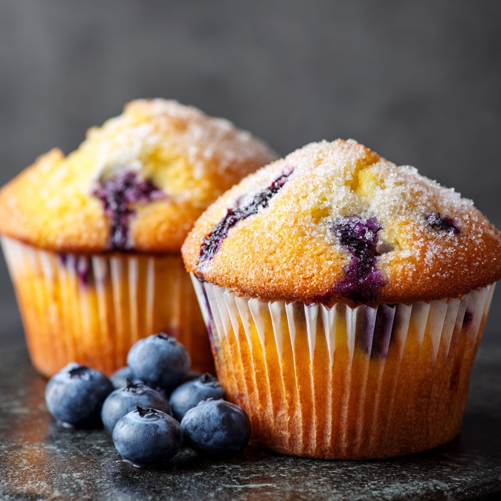 Blueberry Buttermilk Muffins Recipe - Recipe Image