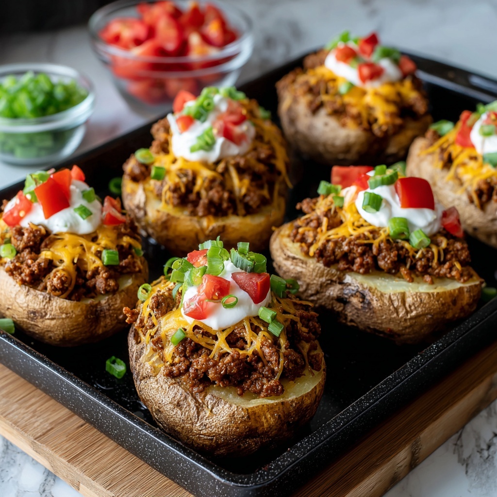 Loaded Taco Potatoes: A Hearty Twist on Taco Night Recipe - Recipe Image