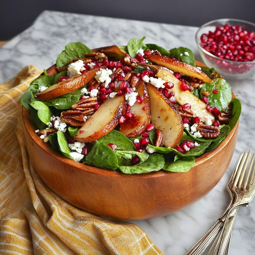 Roasted Pear & Pecan Salad Recipe - Recipe Image