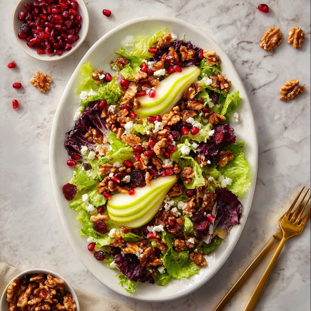Winter Salad with Candied Walnuts Recipe - Recipe Image