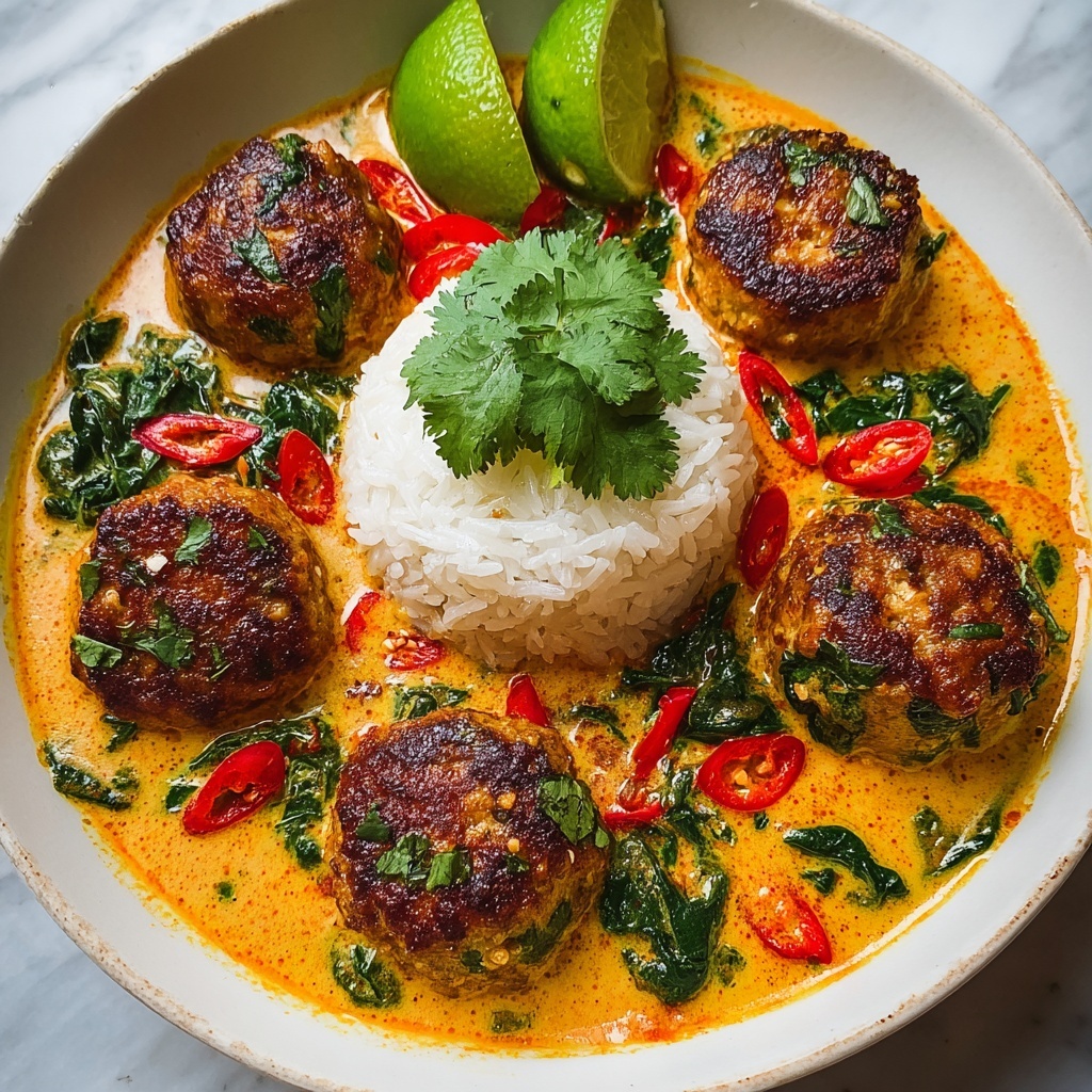 Thai Coconut Curry Meatballs Recipe - Recipe Image