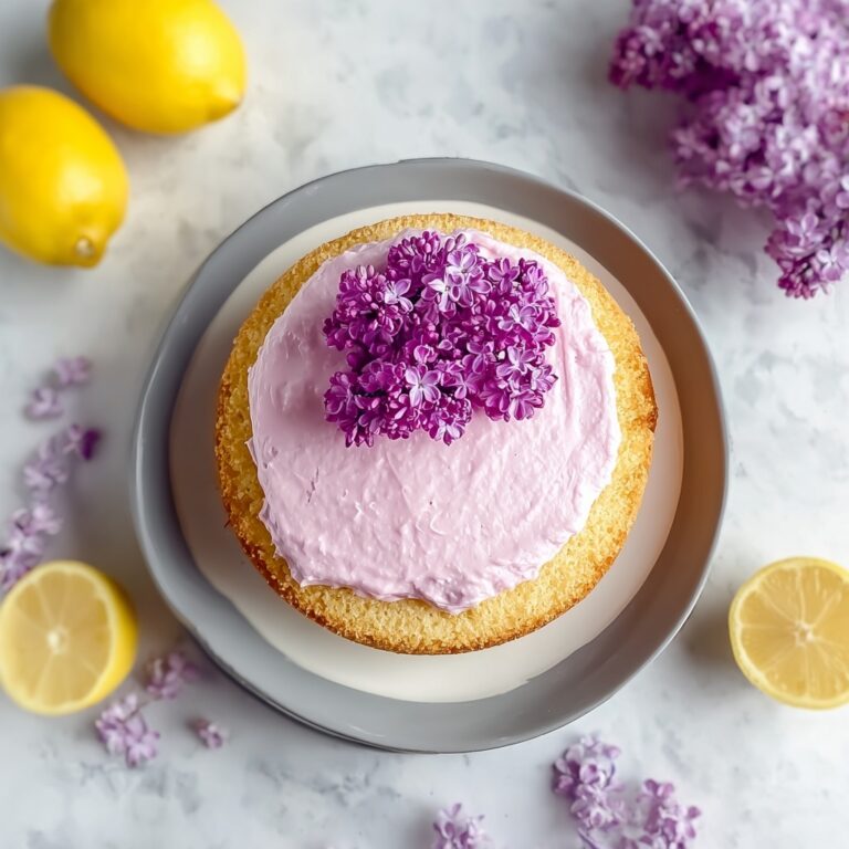 Vegan Lemon Lilac Cake Recipe