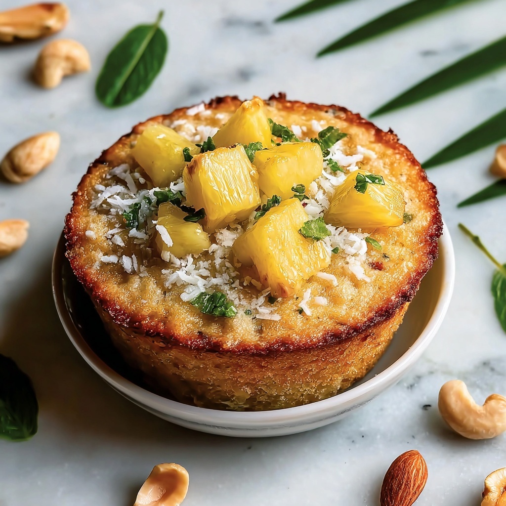 Healthy Coconut and Pineapple Cottage Cheese Muffins Recipe - Recipe Image