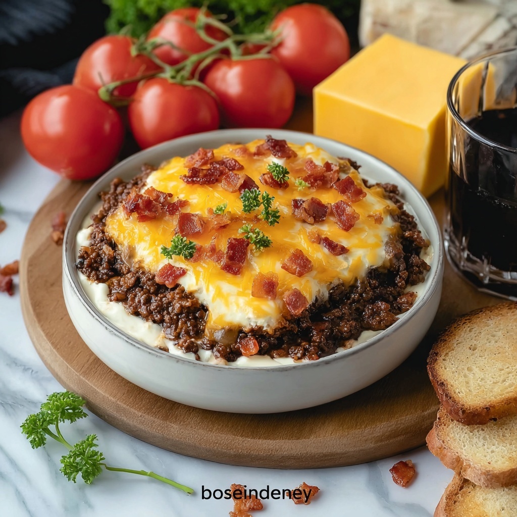 Low-Carb Bacon Cheeseburger Casserole Recipe - Recipe Image