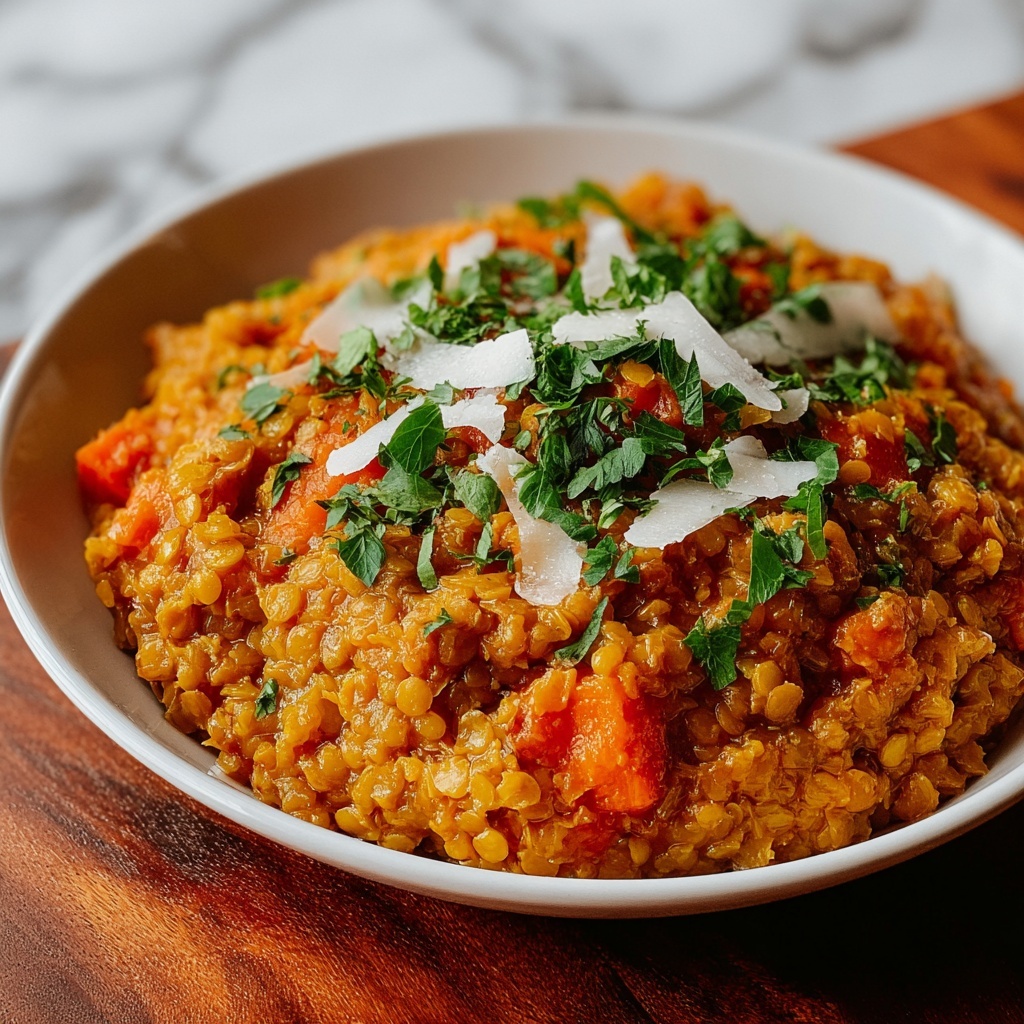 Red Lentil and Rice Casserole Recipe - Recipe Image