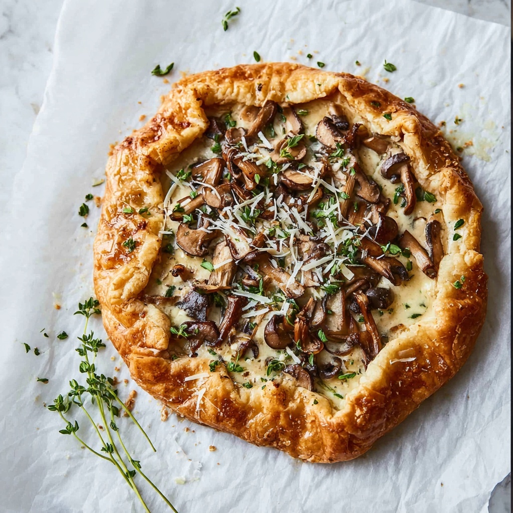 Spinach Mushroom Galette Recipe - Recipe Image