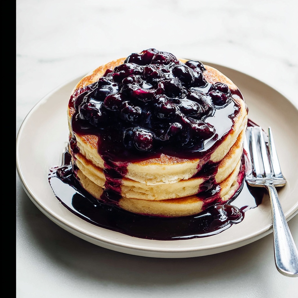 Almond Milk Pancakes with Honey and Optional Blueberry Topping Recipe - Recipe Image