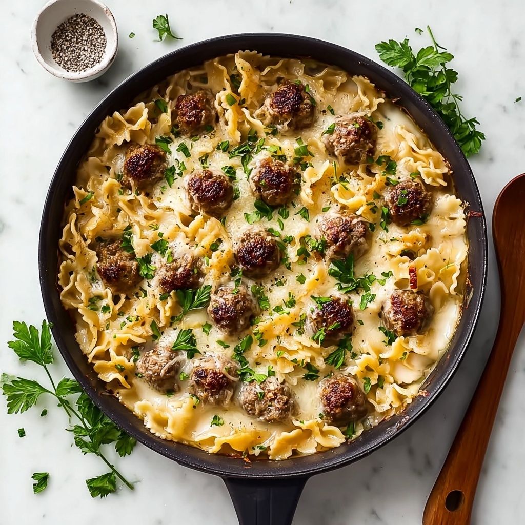 Swedish Meatball Pasta Bake Recipe - Recipe Image