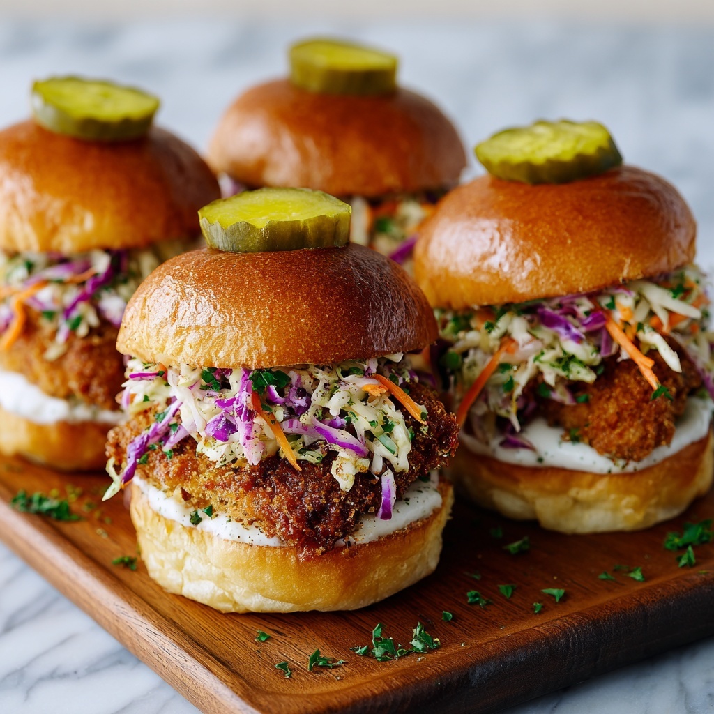 Herbed Chicken Schnitzel Sliders Recipe - Recipe Image