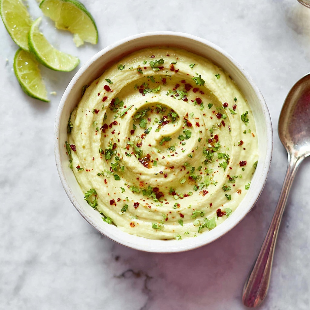 Creamy Avocado Lime Sauce with Cilantro and Tajin Recipe - Recipe Image