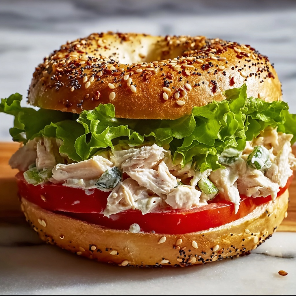 Tuna Salad Bagel Sandwich Recipe - Recipe Image
