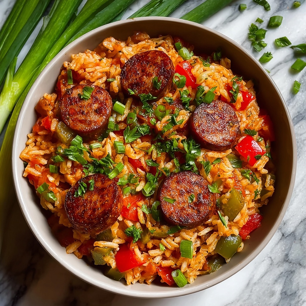 One Pot Sausage and Rice Recipe - Recipe Image