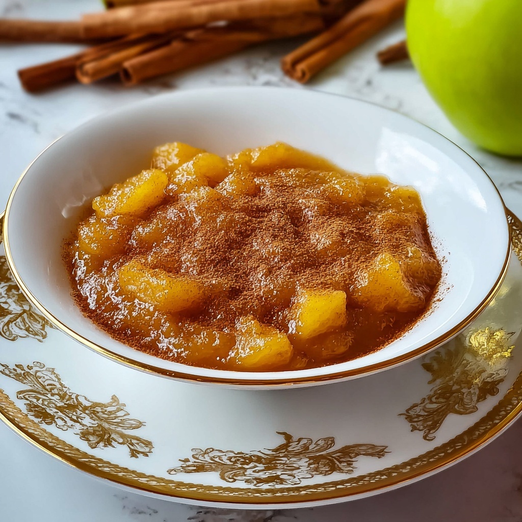 Hot Buttered Apple Sauce with Cinnamon and Nutmeg Recipe - Recipe Image