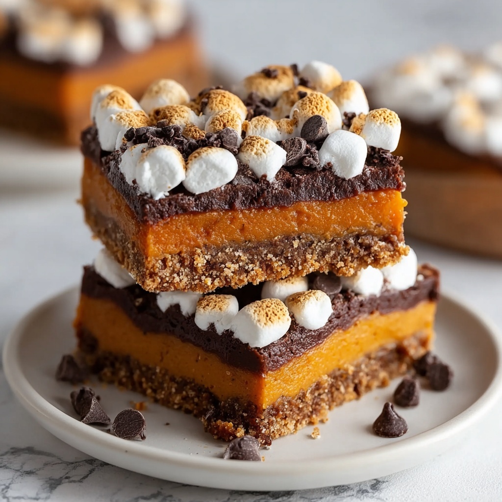 Pumpkin S’mores Bars Recipe - Recipe Image