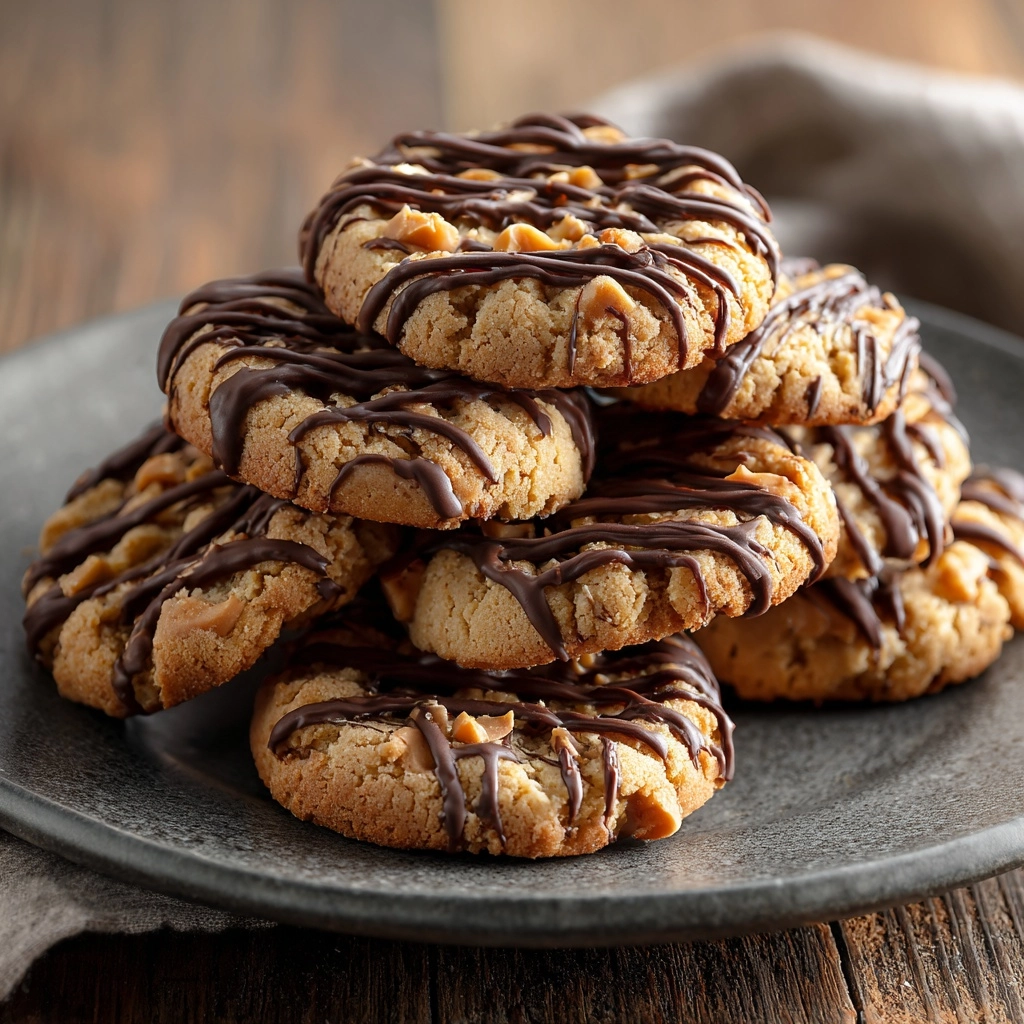 Snickers-Stuffed Peanut Butter Cookies Recipe - Recipe Image