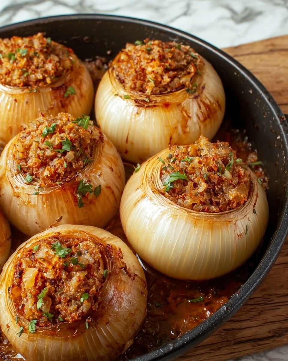 Greek Stuffed Onions (Salantourmasi) Recipe - Recipe Image