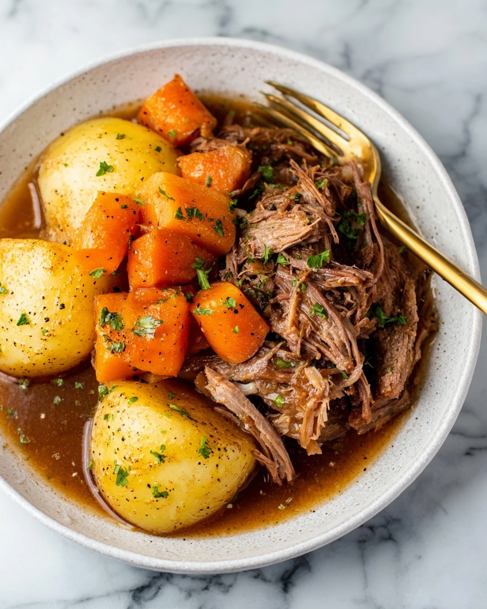 Instant Pot Pot Roast with Carrots and Potatoes Recipe - Recipe Image