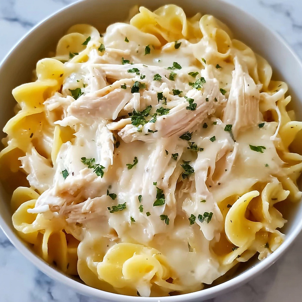 Comforting Chicken & Noodles Crock Pot Recipe - Recipe Image