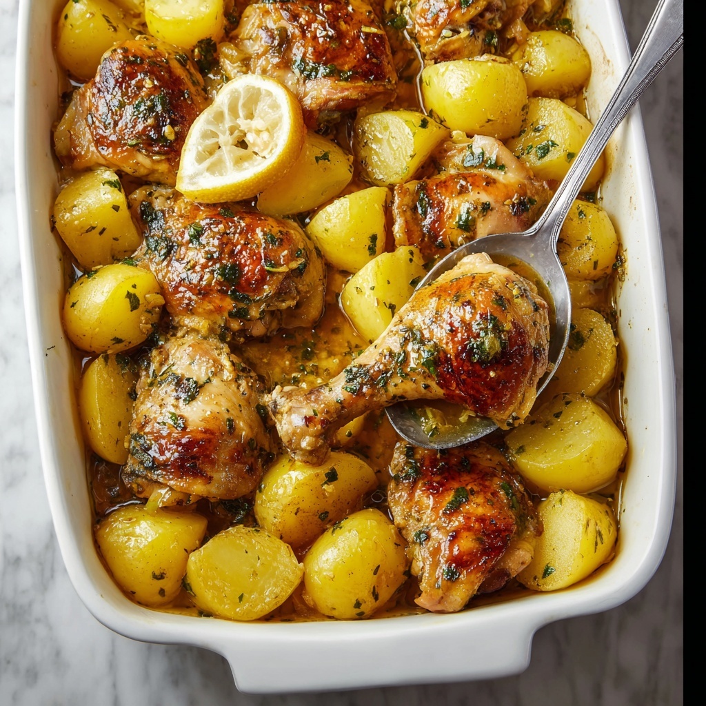 Lemon Greek Chicken and Potatoes Recipe - Recipe Image
